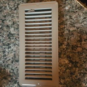 Atlus 4" x 10" floor register/ diffuser w/ Louvered design brown new open box